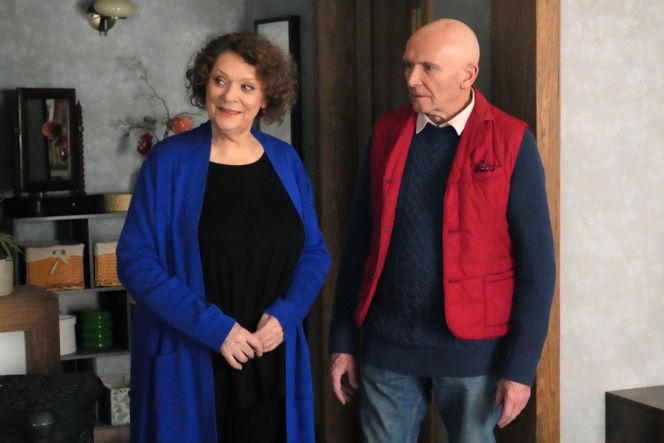 Odcinek 3395 Barwy szczęścia: Elżbieta Jarosik (Józefina), Marek Siudym (Tolek)