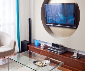 beżowa aranżacja salonu