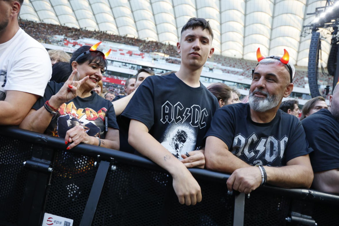 Koncert AC/DC w Warszawie (4.07.2025) - część druga. Organizatorem koncertu jest Live Nation