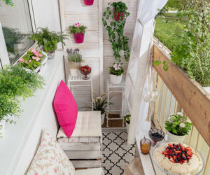 Balkon w bloku
