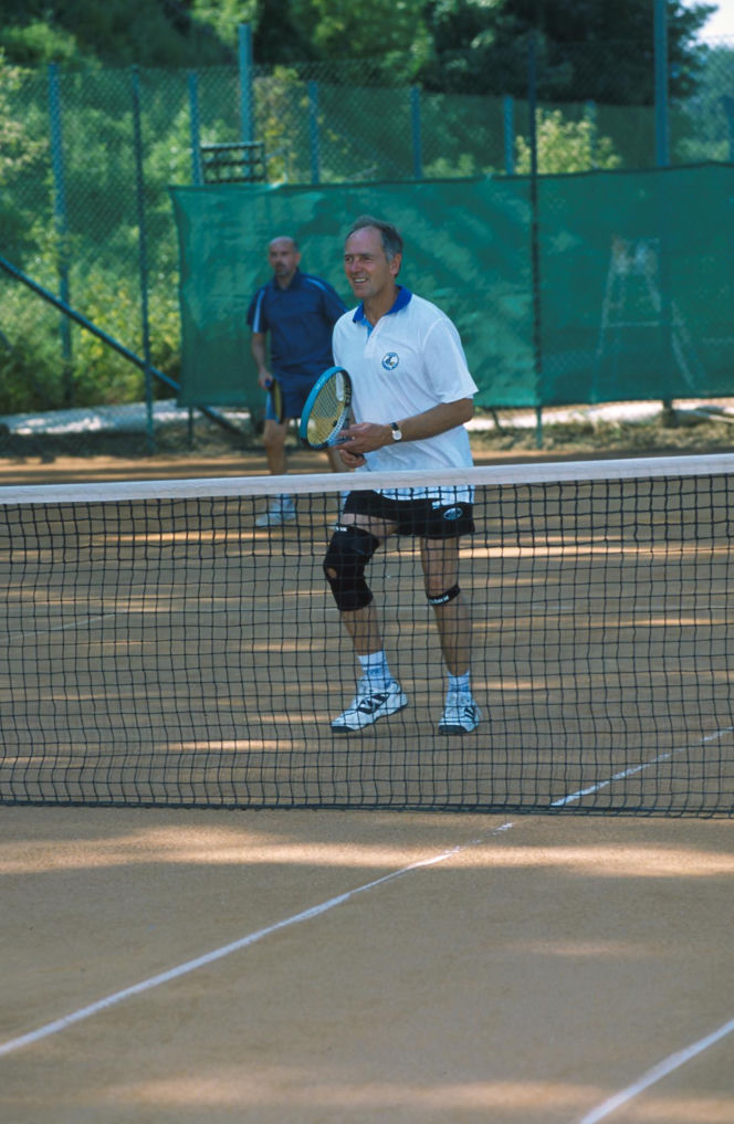 Karol Strasburger ćwiczy