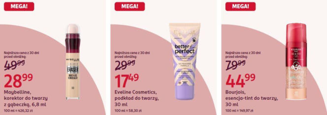 promocje na makijaż w Rossmannie