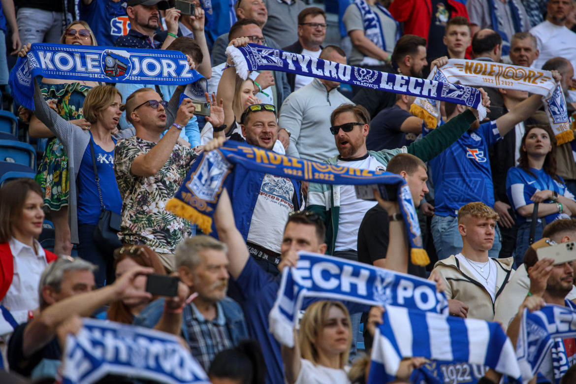 Tak bawili się kibice na meczu Lech Poznań - Jagiellonia Białystok