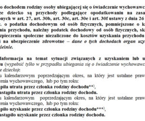 Wzór wniosku Rodzina 500+ /11