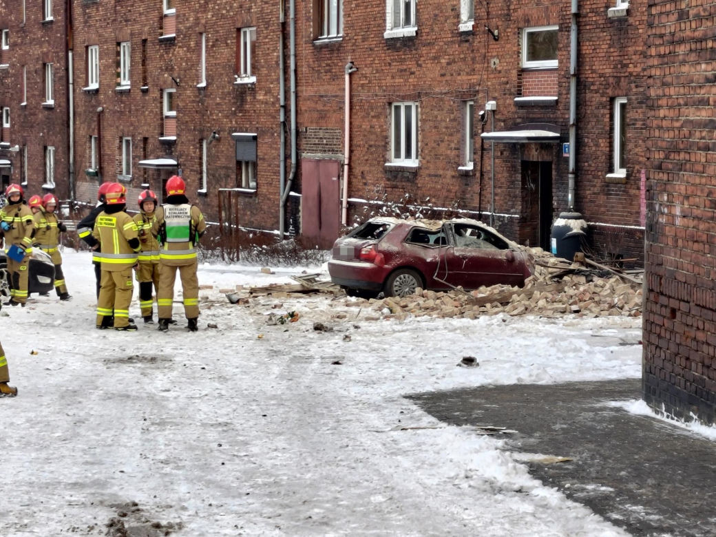Wybuch gazu w kamienicy w Katowicach. Ewakuowano mieszkańców, są poszkodowani