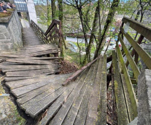 Zawalenie się schodów w Cieszynie