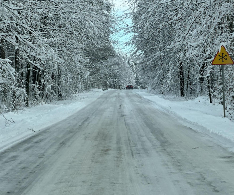 Atak zimy na Warmii i Mazurach