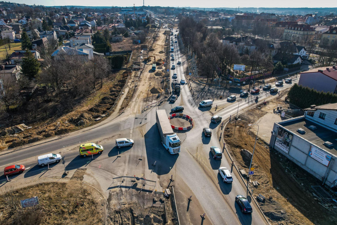 Przebudowa DK94 w Olkuszu - marzec 2026
