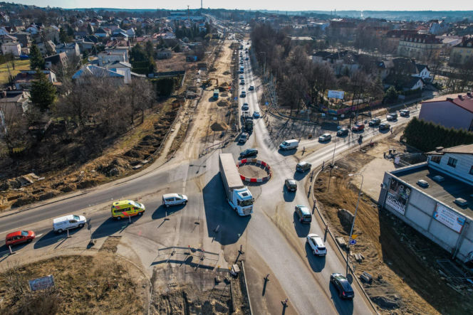 Przebudowa DK94 w Olkuszu - marzec 2026