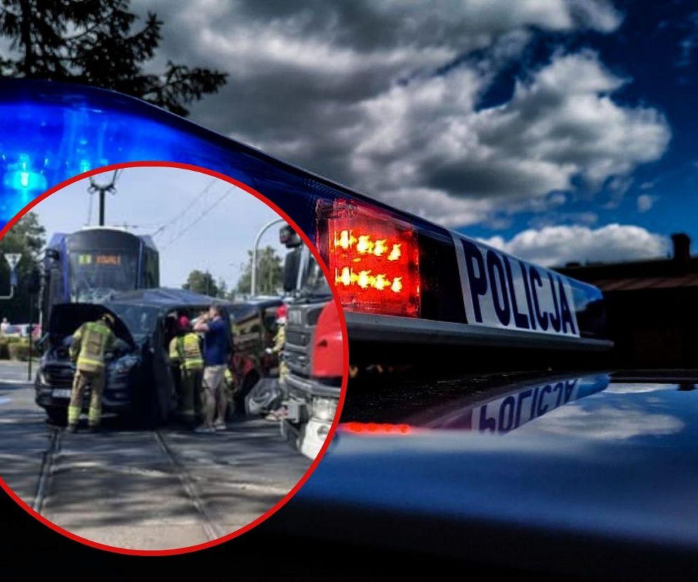 Wypadek na skrzyżowaniu we Wrocławiu. Tramwaj uderzył w busa, pasażerowie w szpitalu