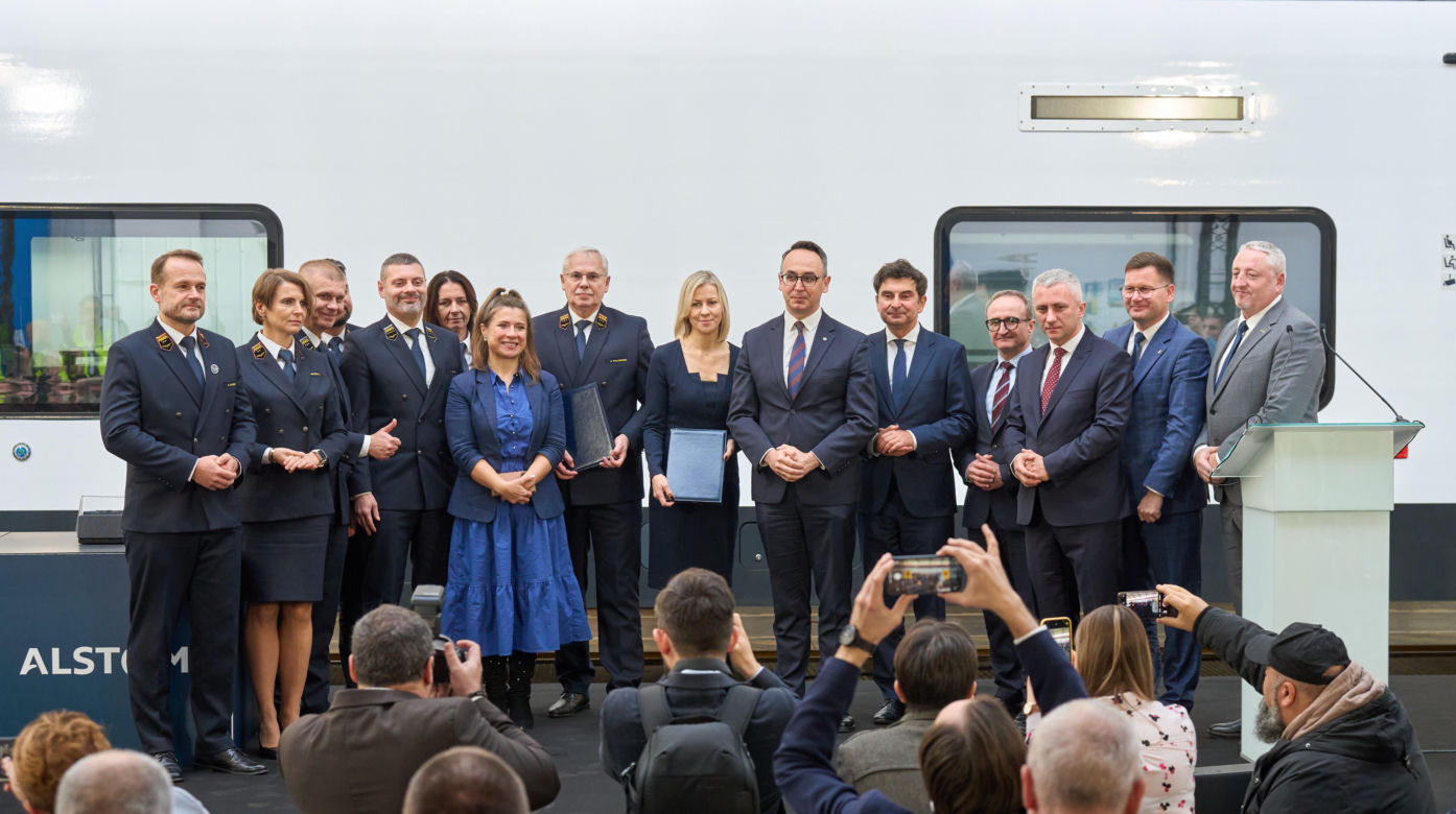 Podpisania kontraktu Alstom