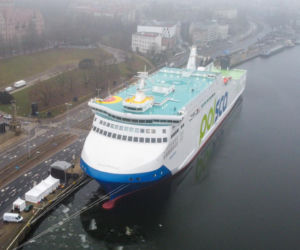 Najnowocześniejszy prom w polskiej flocie. Jantar Unity zacumował w Szczecinie
