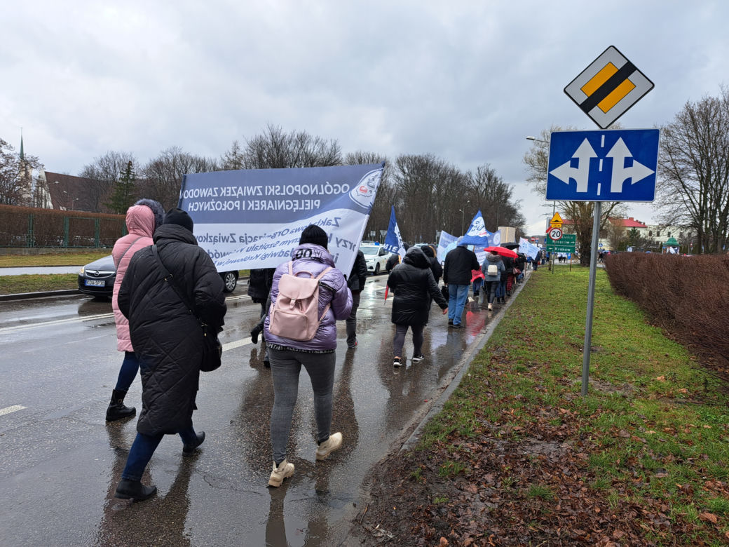 Protest pielęgniarek w Tarnowie
