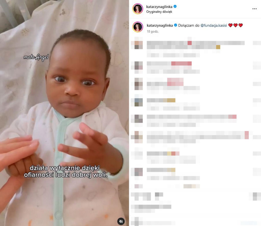 Katarzyna Glinka adoptowała dziecko