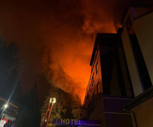 Pożar hotelu w Tychach
