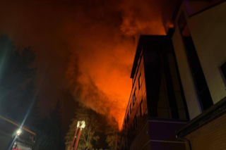 Pożar hotelu w Tychach