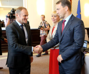 Donald Tusk, Radosław Sikorski