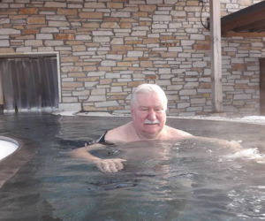 Lech Wałęsa w Arłamowie