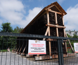 Ulewa zalała tężnie na Ursynowie