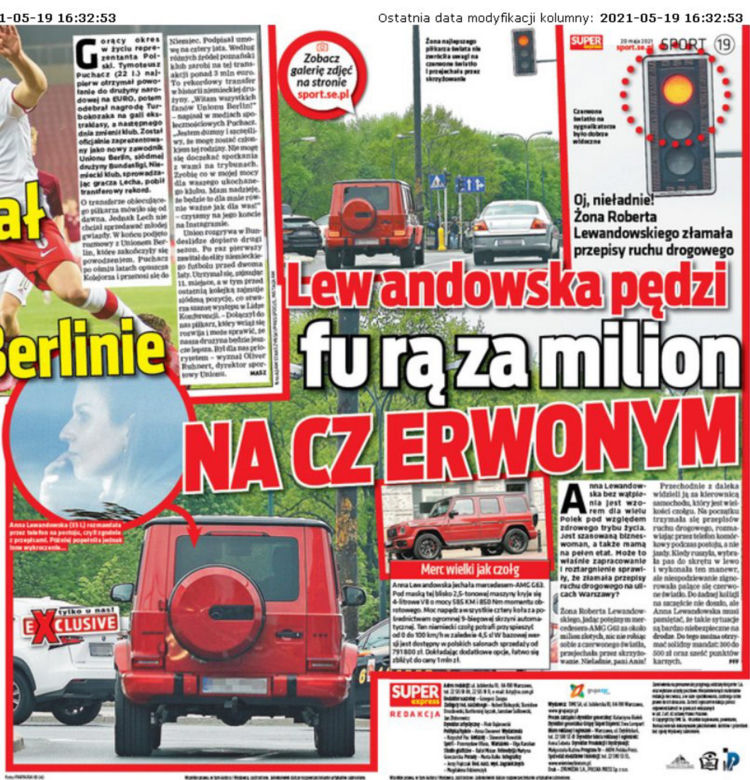 Robert Lewandowski i Anna Lewandowska w mercedesie za milion