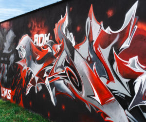 Przy ul. Mieszka I w Siedlcach można podziwiać całą galerię murali i graffiti