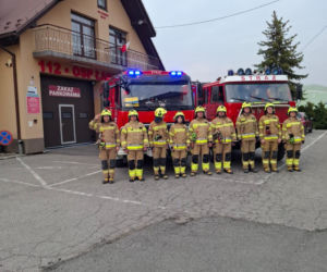 Hołd dla druha z OSP Trąbki