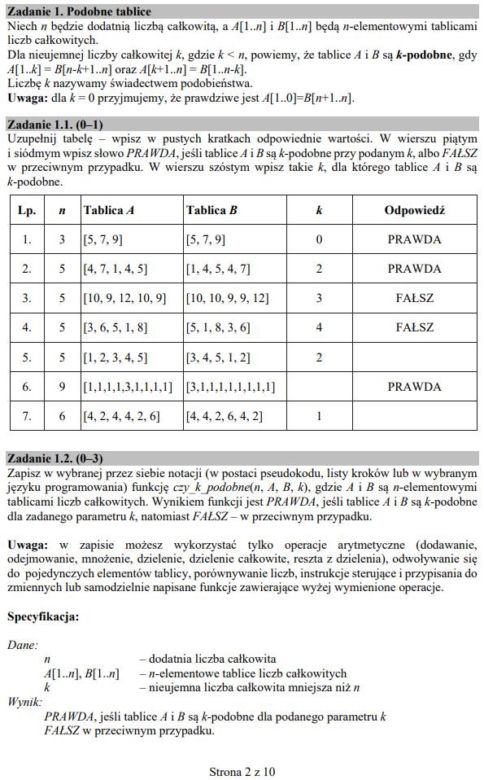 Matura 2020: Informatyka. Poziom ROZSZERZONY. ARKUSZ CKE