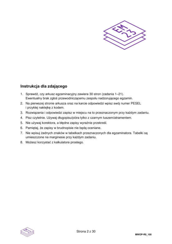 Matura 2025: WOS poziom rozszerzony 13.05.2025. ARKUSZE CKE [Formuła 2023]	