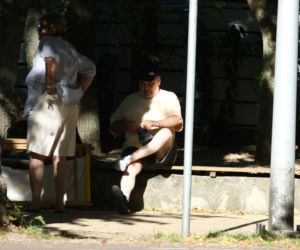 Marian Lichtman na plaży