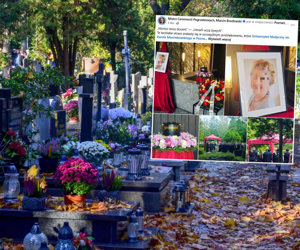 Cmentarz jesienią. Na miniaturze zrzut ekranu z profilu Marcina Brodowskiego. O niezwykłej historii przeczytasz na SE.