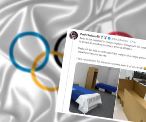 Łóżka z tektury w wiosce olimpijskiej w Tokio. Jeden ze sportowców już je wypróbował