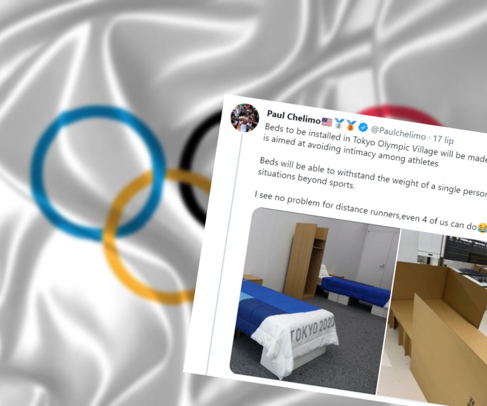 Łóżka z tektury w wiosce olimpijskiej w Tokio. Jeden ze sportowców już je wypróbował
