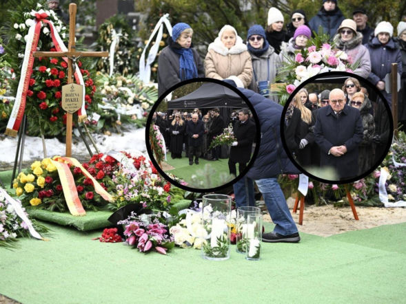 Pogrzeb Bożeny Dykiel. Przejęci żałobnicy patrzyli ze zdumieniem na groby! Taki widok to rzadkość 