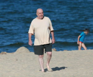 Marian Lichtman na plaży