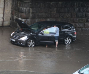 Ulewa nad Warszawą