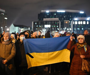 Solidarni z Ukrainą. Wielki wiec w Gdańsku