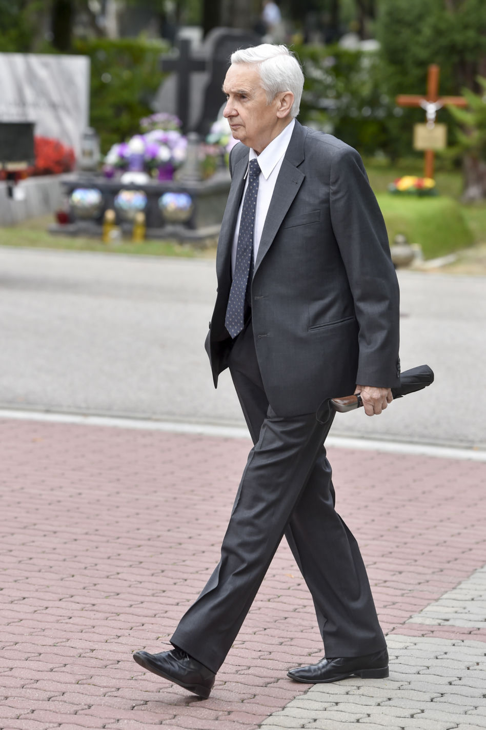 Tadeusz Sznuk na pogrzebie Knapika