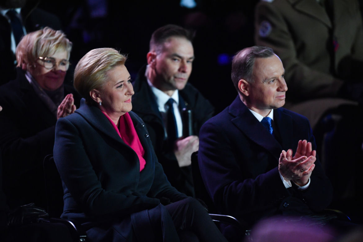 Wystąpienie Joe Bidena w Arkadach Kubickiego w Warszawie