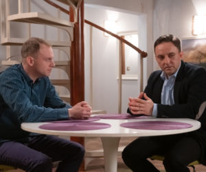 Na Wspólnej, odc. 2887. Kamil (Kazimierz Mazur), Kornacki (Łukasz Matecki)