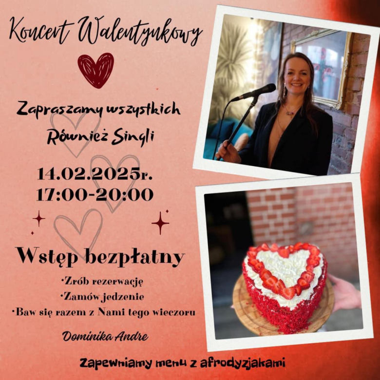 Wieczór walentynkowy w Tu Lis Ma Nore Cafe
