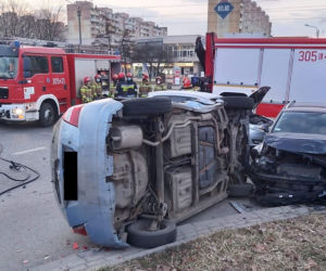 ŁÓDŹ. Wypadek na skrzyżowaniu Tatrzańskiej i Przybyszewskiego. Wyglądało STRASZNIE!