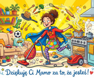 Śmieszna kartka na Dzień Matki