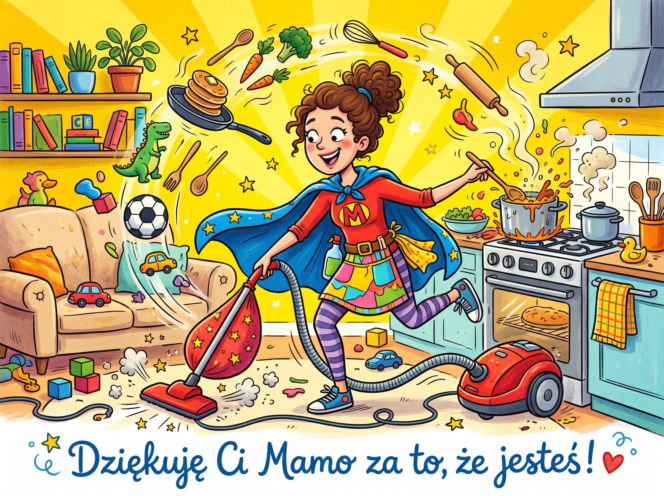Śmieszna kartka na Dzień Matki