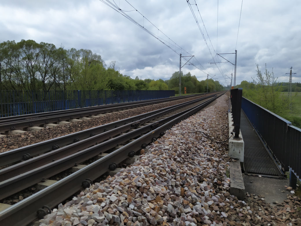 Sprzątanie mostu kolejowego nad rzeką Muchawką - 15.05.2021
