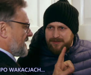 Na Wspólnej po wakacjach 2020. Paweł (Grzegorz Kwiecień), Gustaw (Jan Monczka)