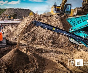 Usuwanie rdestowca na budowie Trasy Północnej