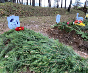  Cmentarz muzułmański w Bohonikach. Tutaj są chowani migranci