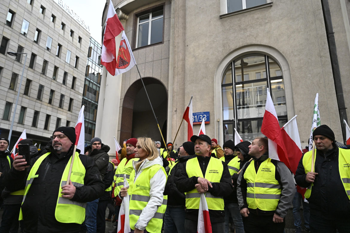 Protest rolników w Warszawie (3.01.2025)