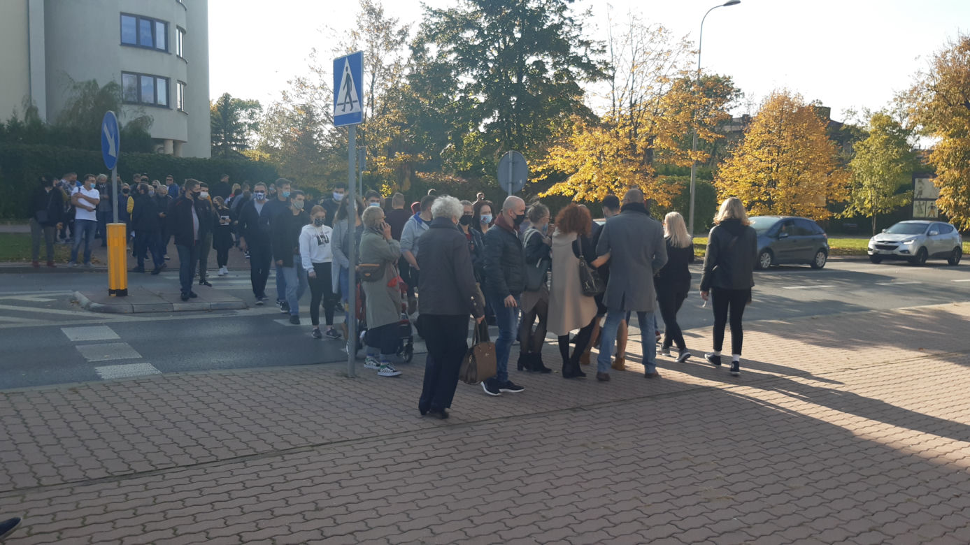 Blokada drogi w Tarnowie - protest