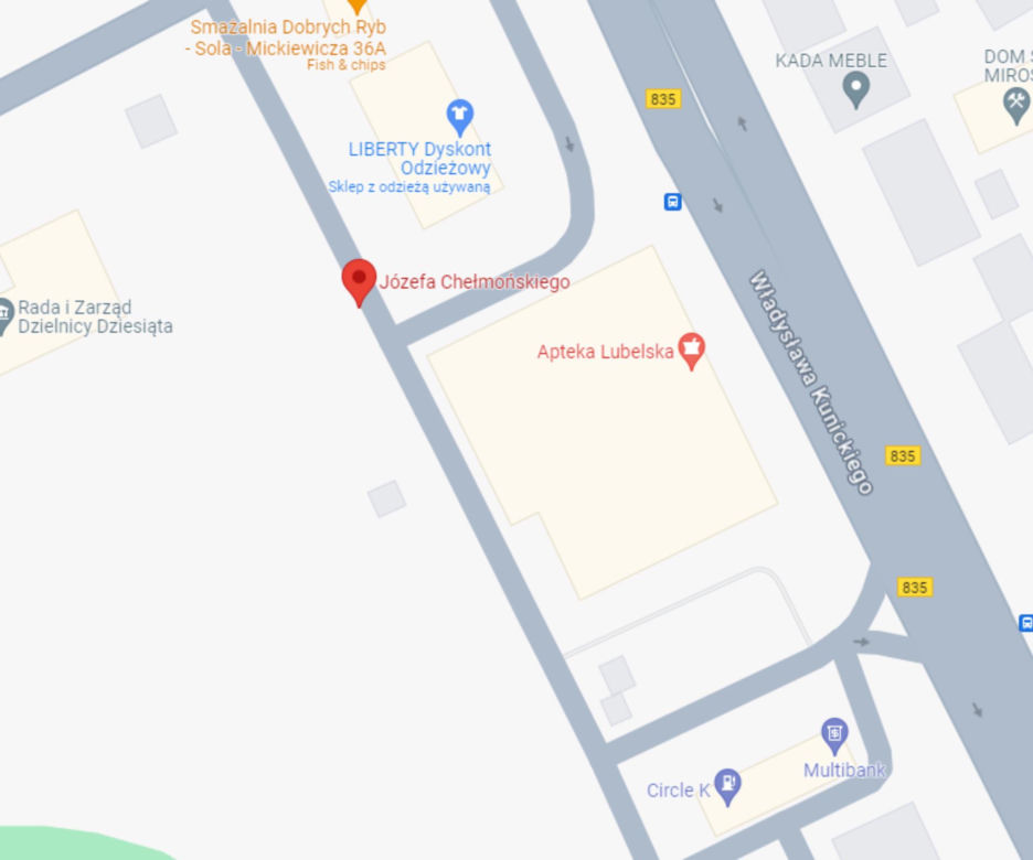 Ul. Chełmońskiego - 58 m